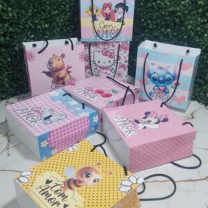 SACOLA 18X18X8 PERSONAGENS