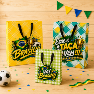 SACOLAS 3 TAMANHOS COPA DO MUNDO
